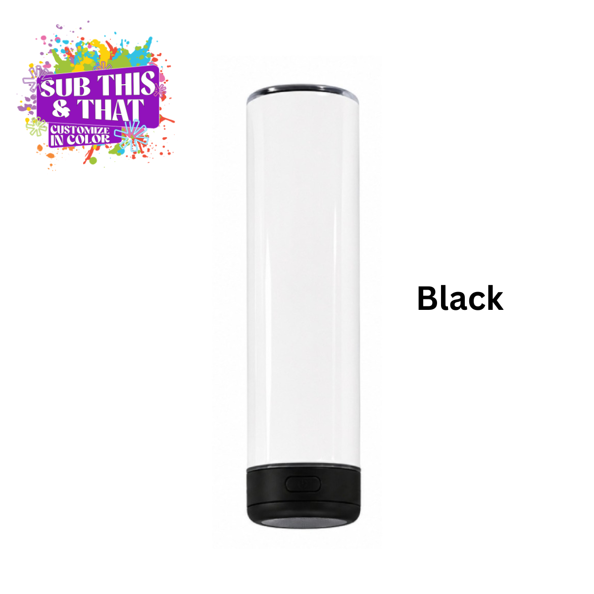 20oz Sublimation Bluetooth Speaker Tumbler | 5 Colors Available
