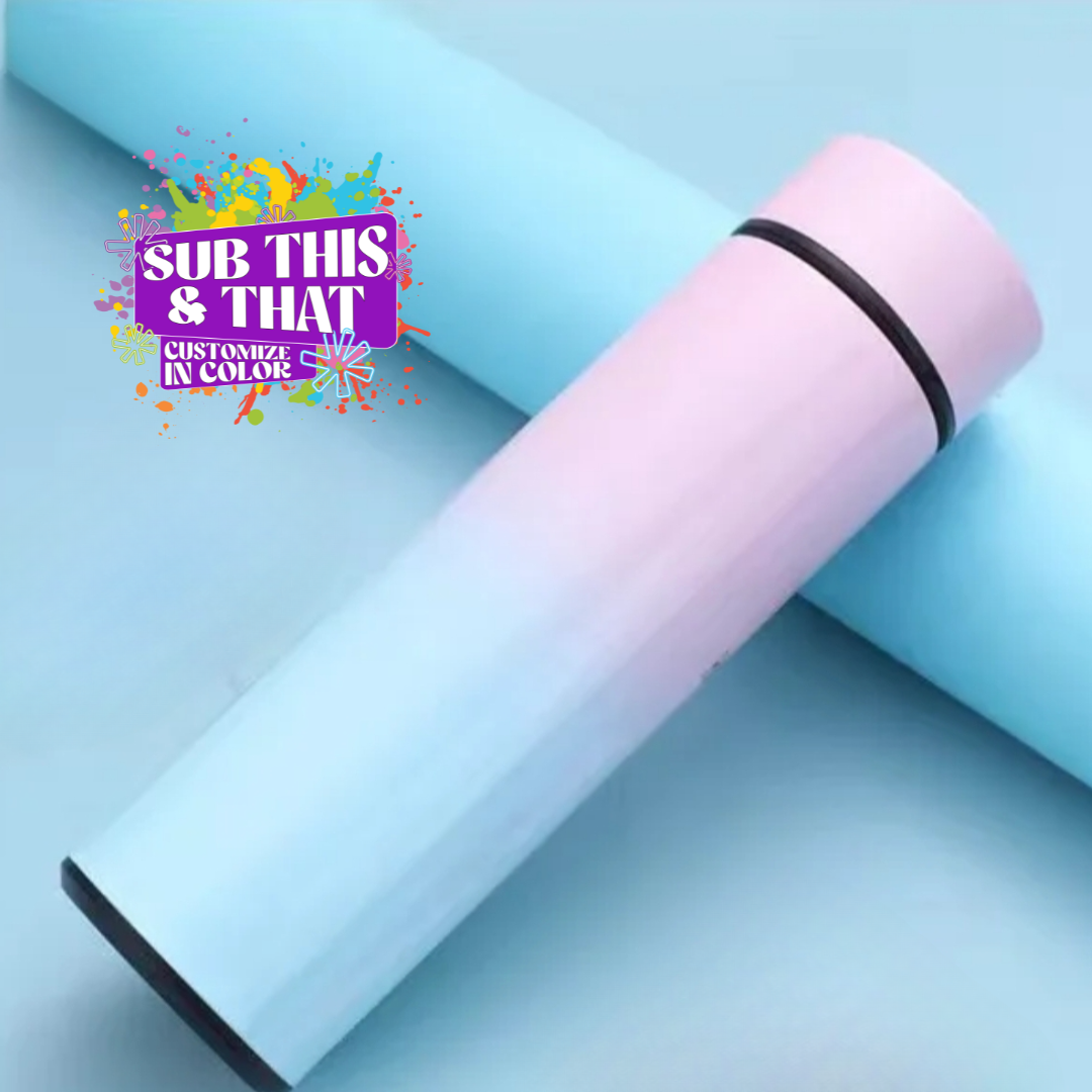 NON-SUBLIMATION Double Wall Stainless Insulated Led Smart Water Bottle