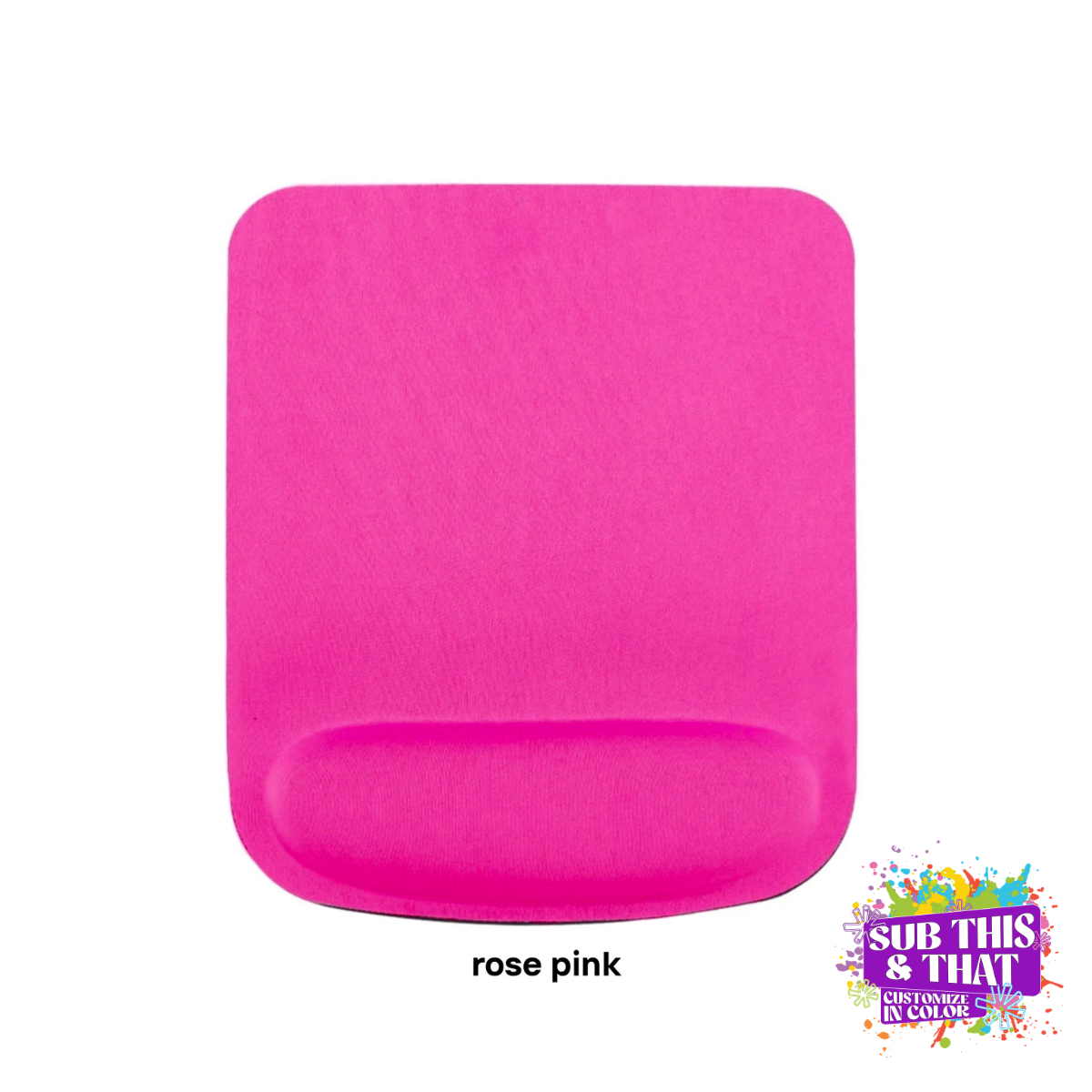 Neoprene Sublimation Wrist Rest & Mouse Pad