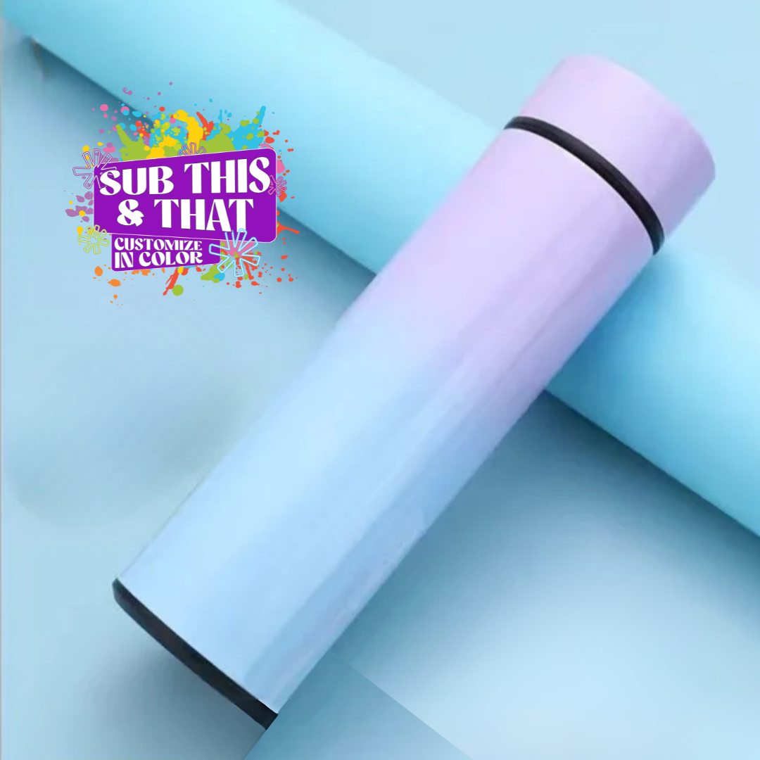 NON-SUBLIMATION 500ml Double Wall Stainless Insulated Led Smart Water Bottle