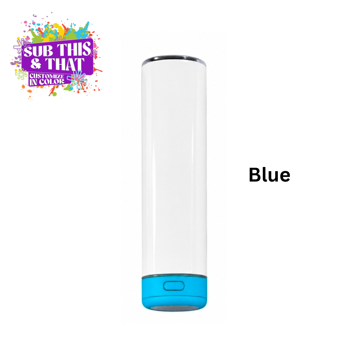 20oz Sublimation Bluetooth Speaker Tumbler | 5 Colors Available