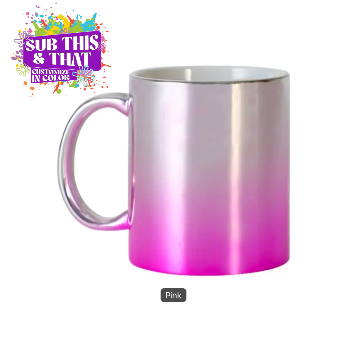 11oz Sublimation Ombre Coffee Mug