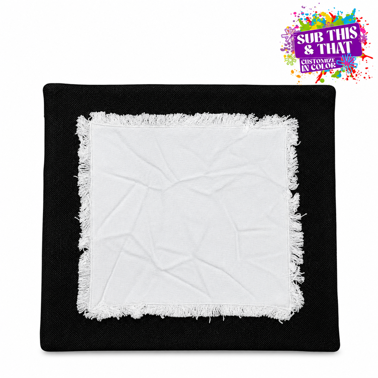 Sublimation Patch Pillow Cover – 15.75" × 15.75"