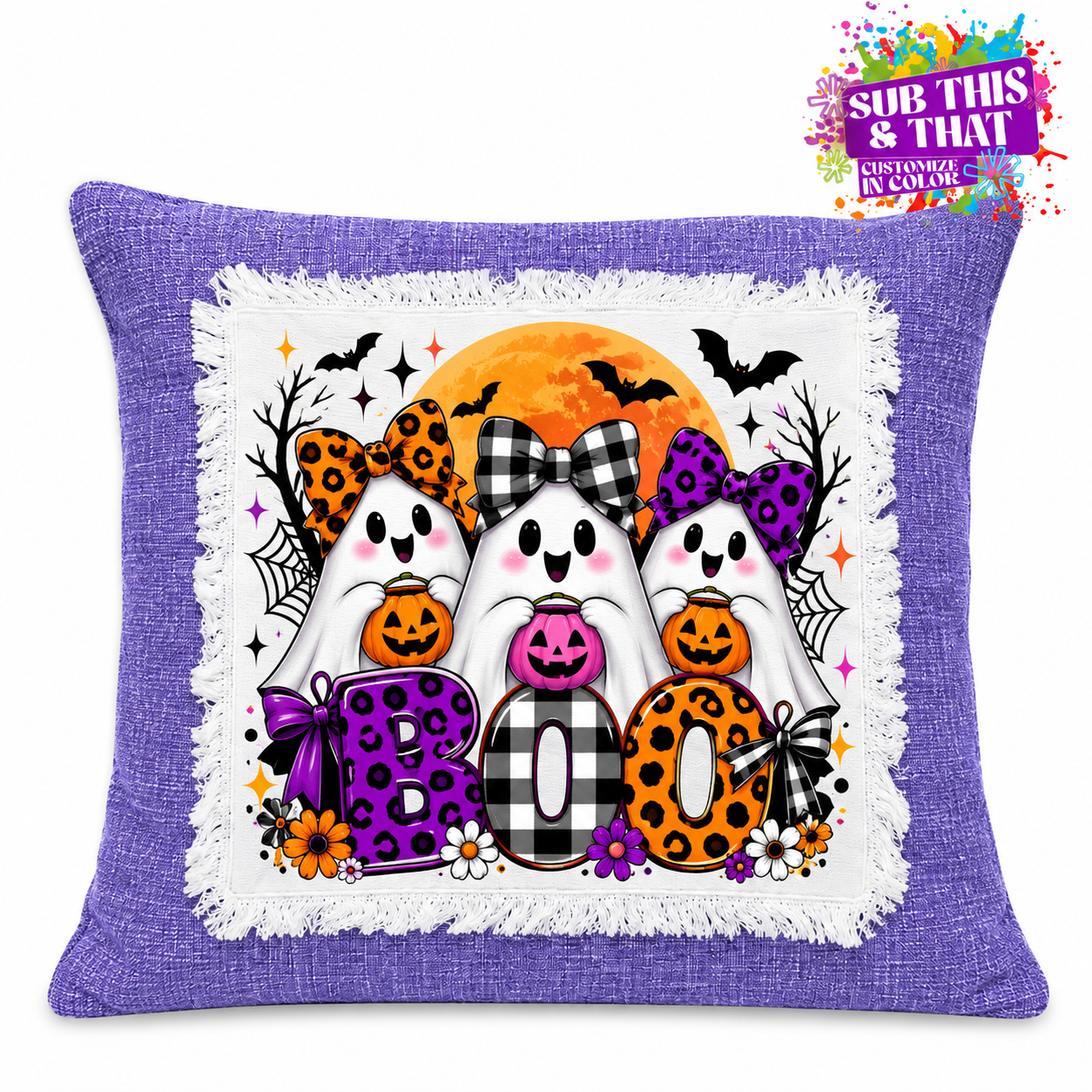Sublimation Patch Pillow Cover – 15.75" × 15.75"