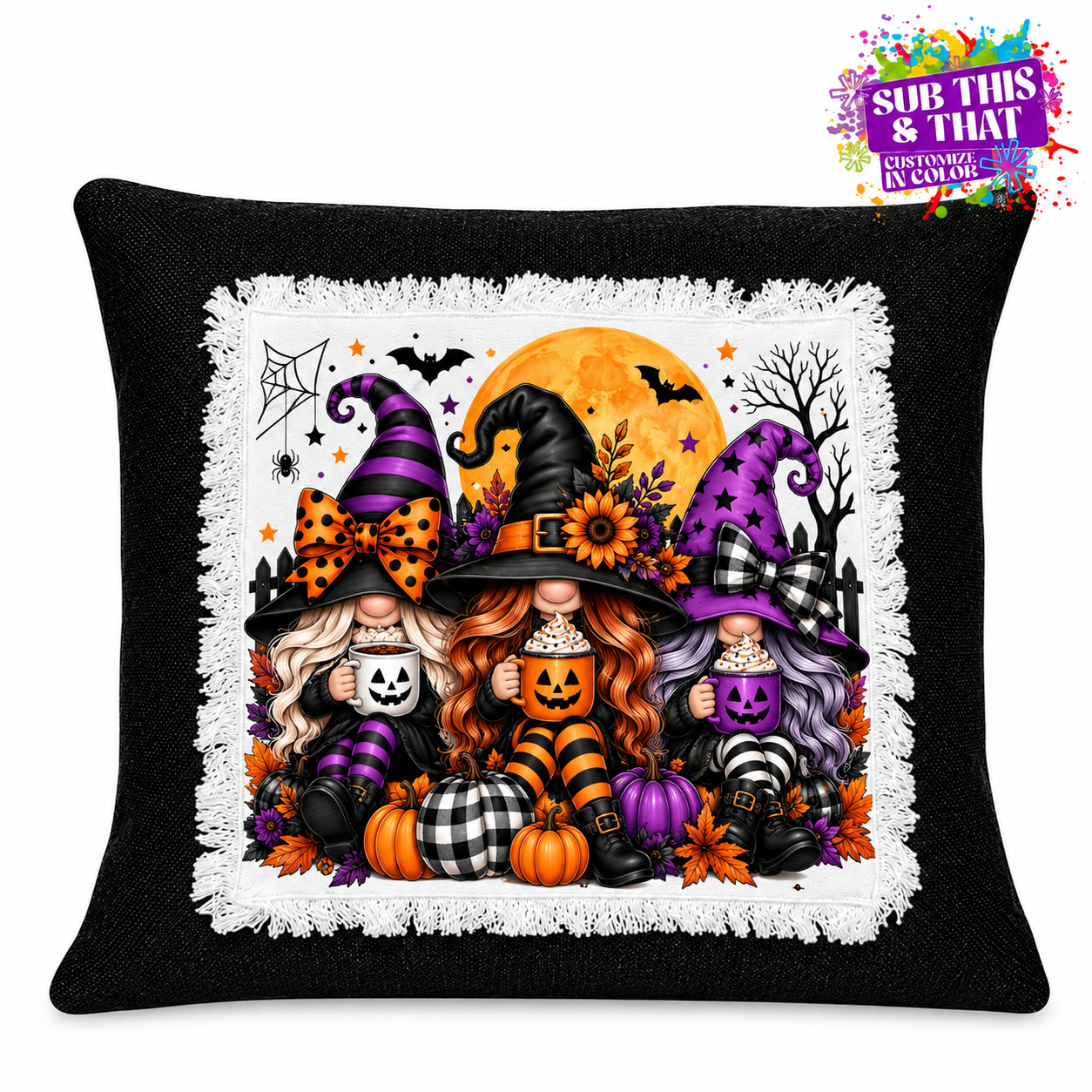 Sublimation Patch Pillow Cover – 15.75" × 15.75"