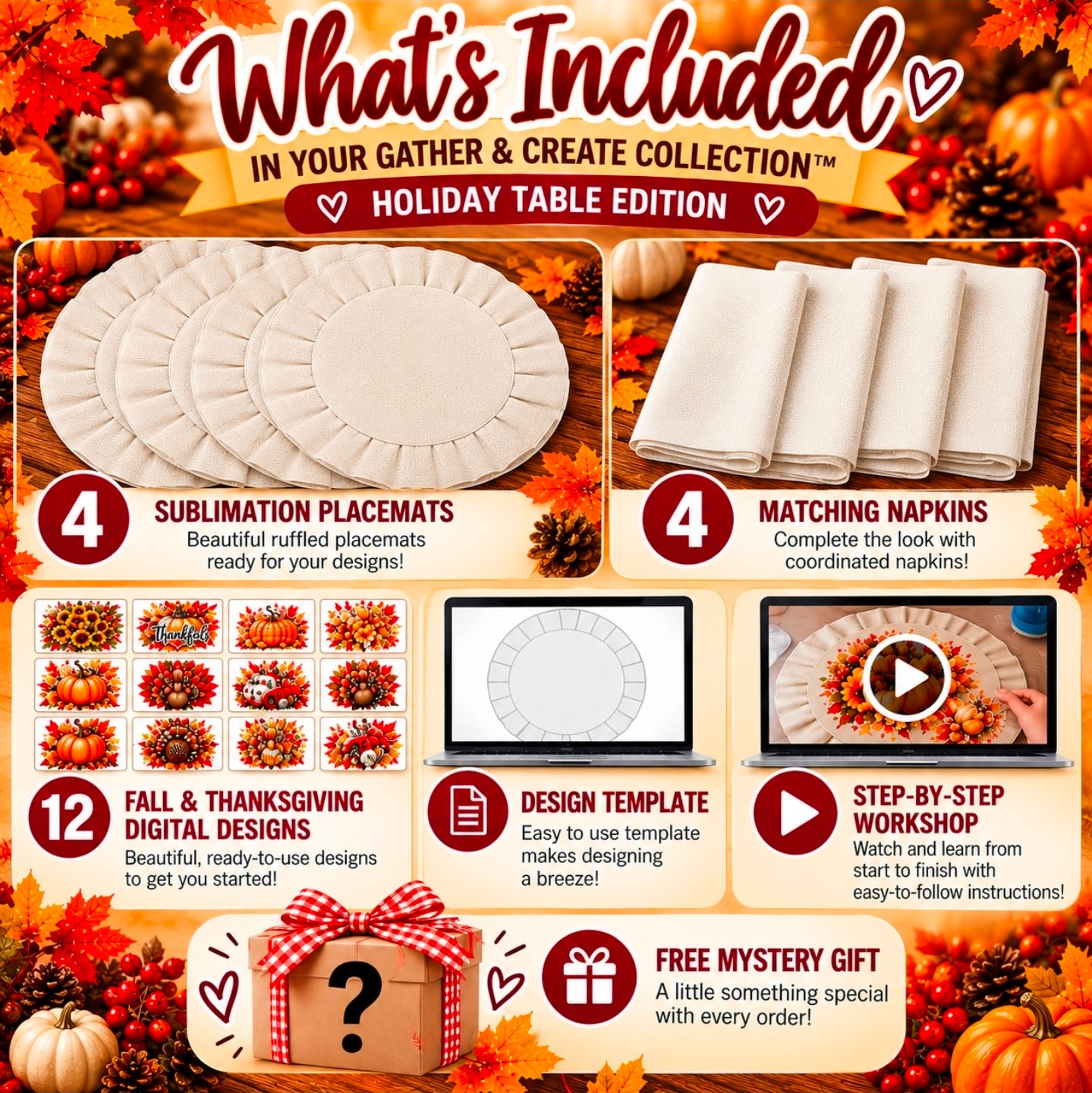The Gather & Create Collection™ — Holiday Table Edition Kit