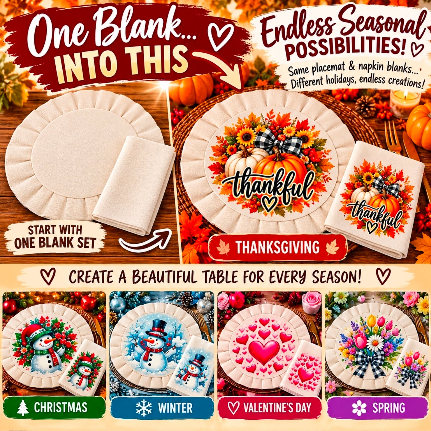 The Gather & Create Collection™ — Holiday Table Edition Kit