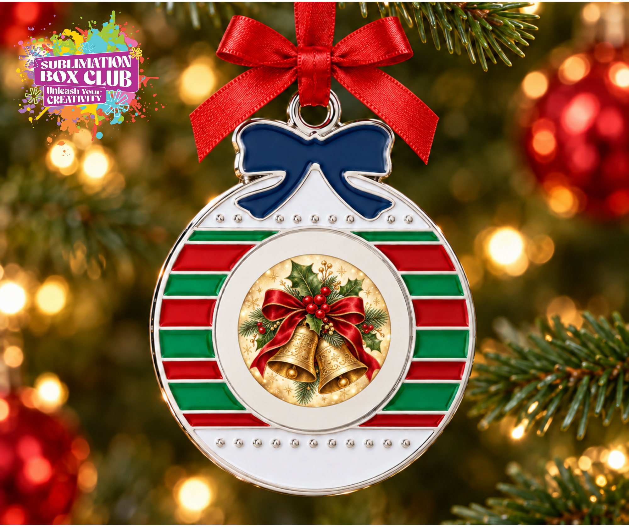 Metal Sublimation Christmas Ornament Blanks With Metal Incert