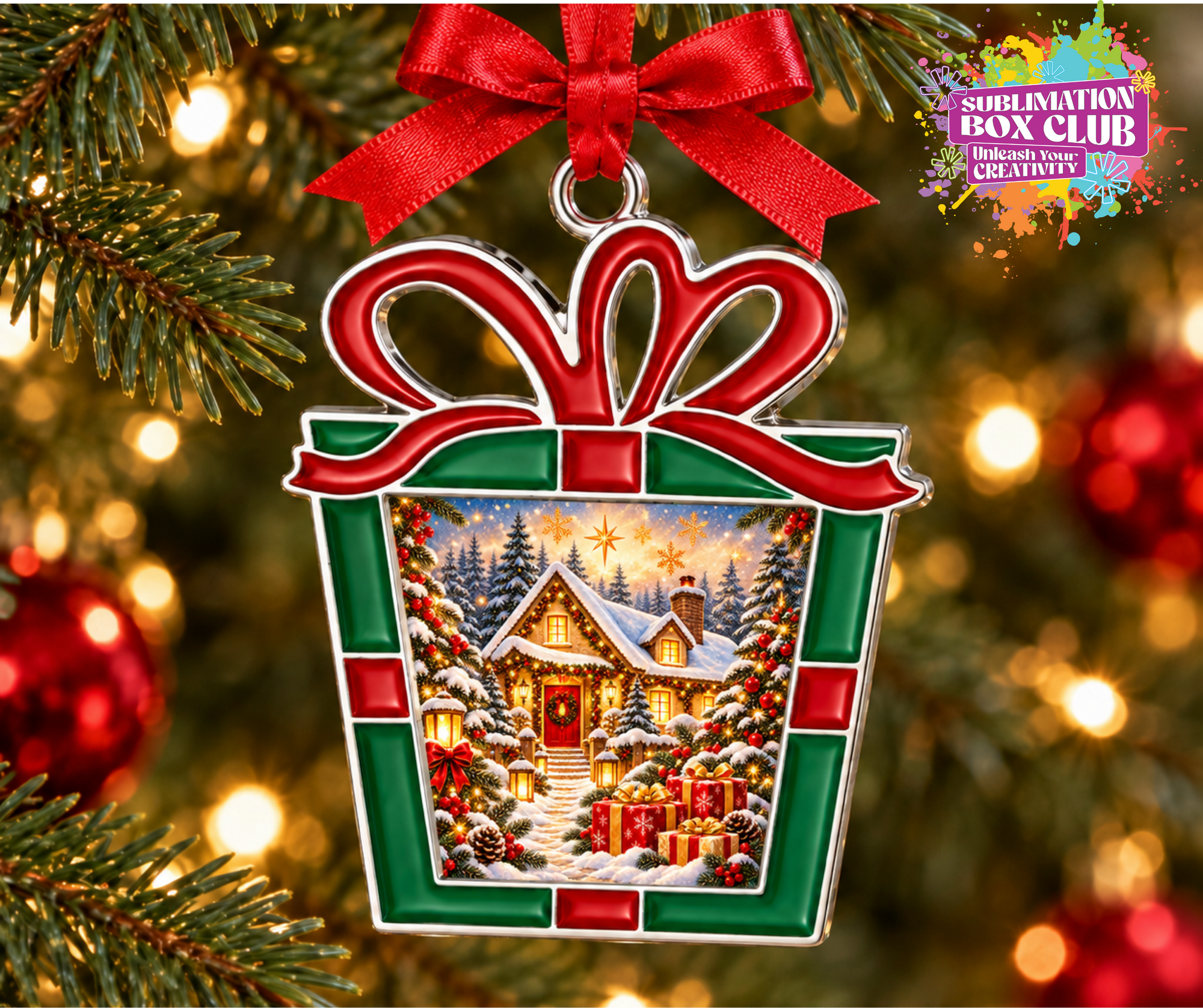 Metal Sublimation Christmas Ornament Blanks With Metal Incert