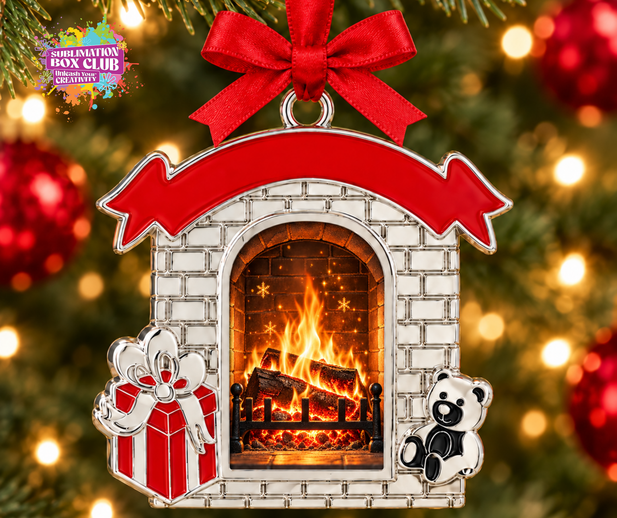 Metal Sublimation Christmas Ornament Blanks With Metal Incert