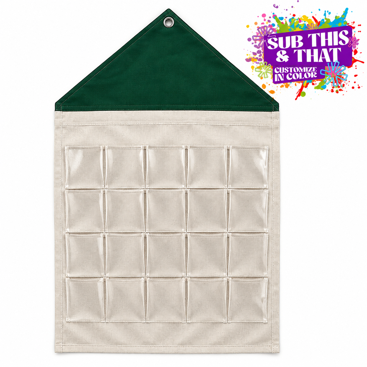 25 Pocket Christmas Advent Calendar Sublimation Blank – Polyester