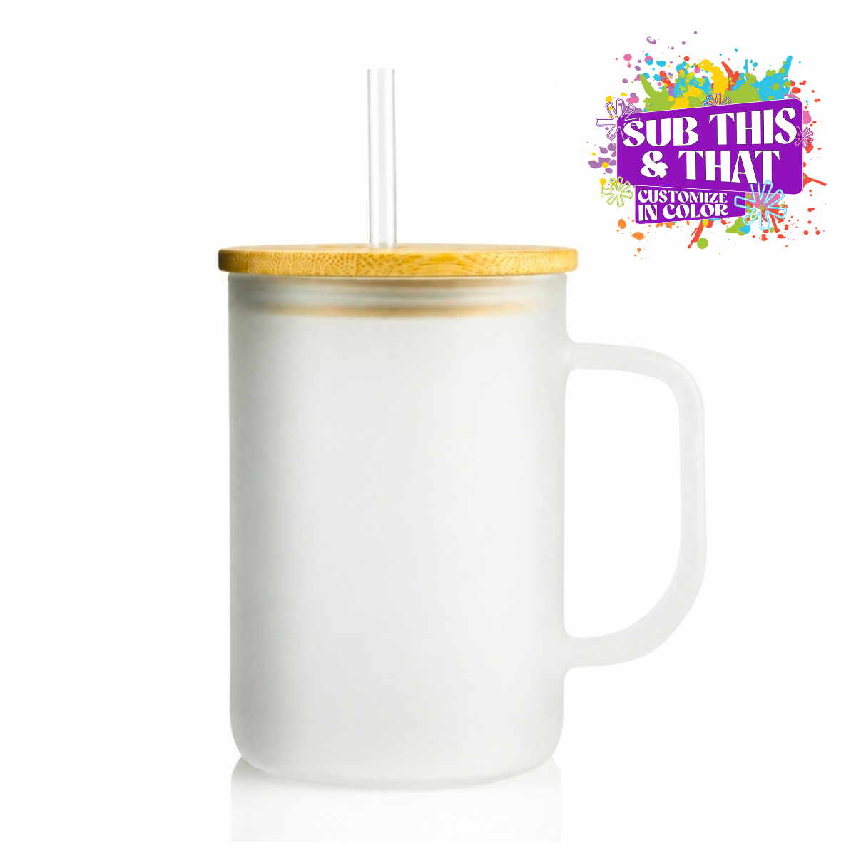 17oz Sublimation Blank Matte Glass Coffee Mug (Wholesale EXCLUSIVE item!)