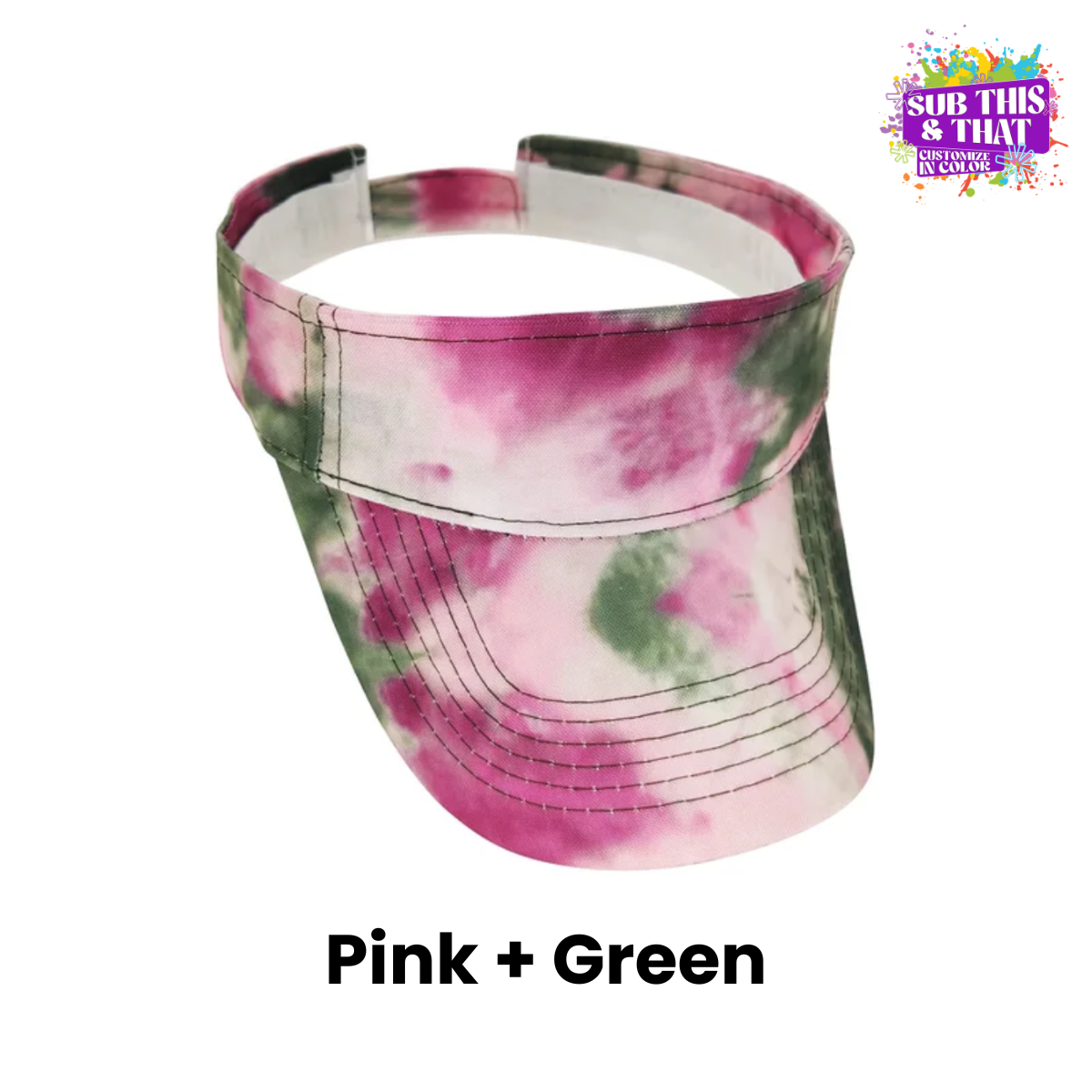 Adjustable Sun Visor with Sublimation Hat Patch