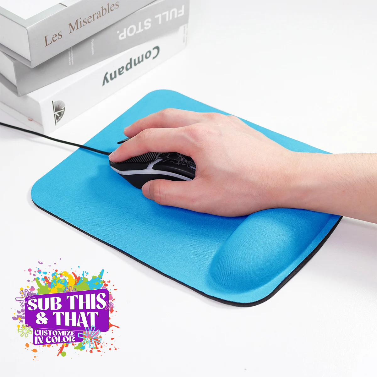 Neoprene Sublimation Wrist Rest & Mouse Pad