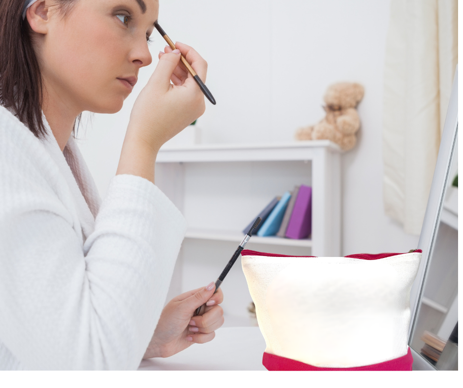 2 Pc Sublimation Color Block Tote with Pouch