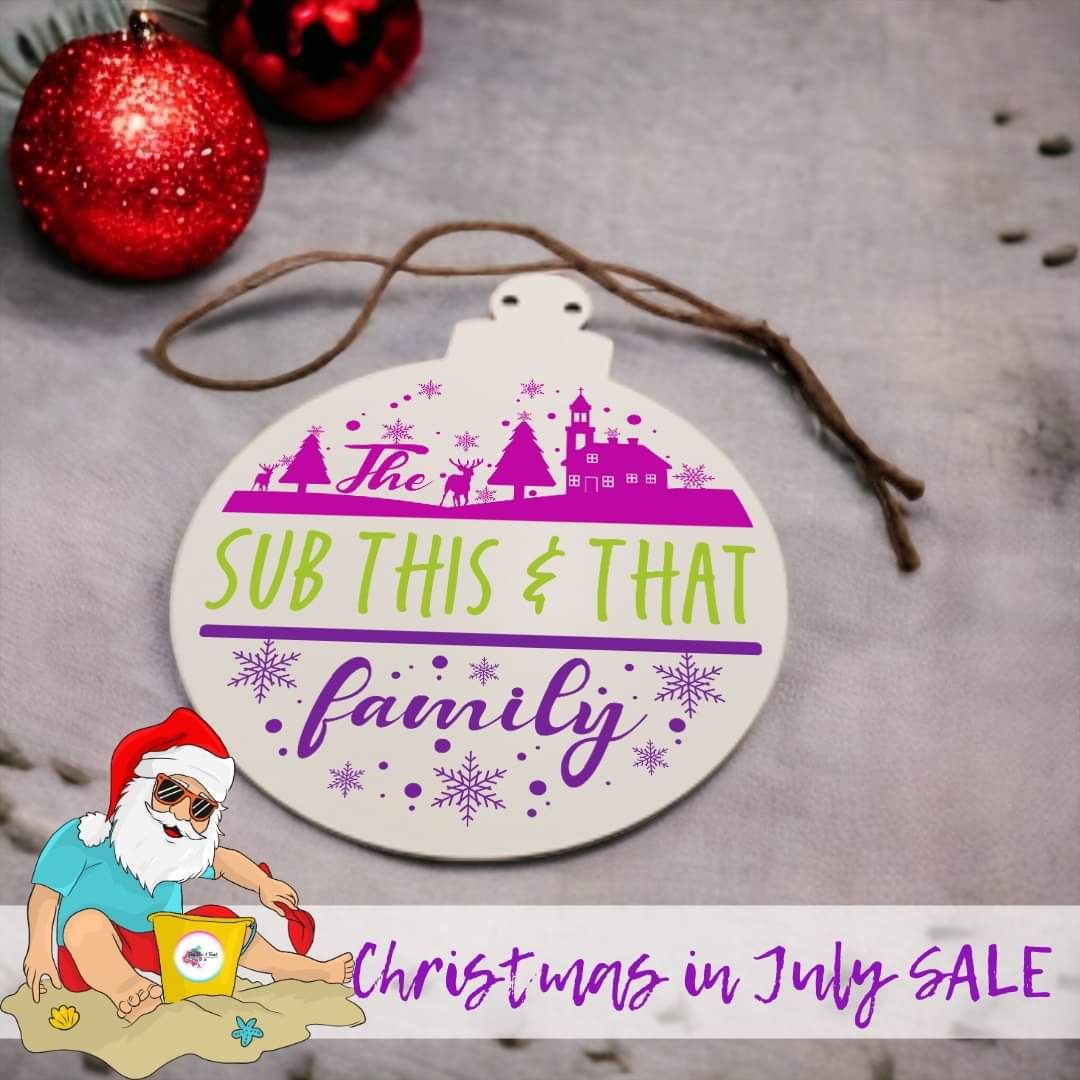 Christmas Ornament Door Hanger