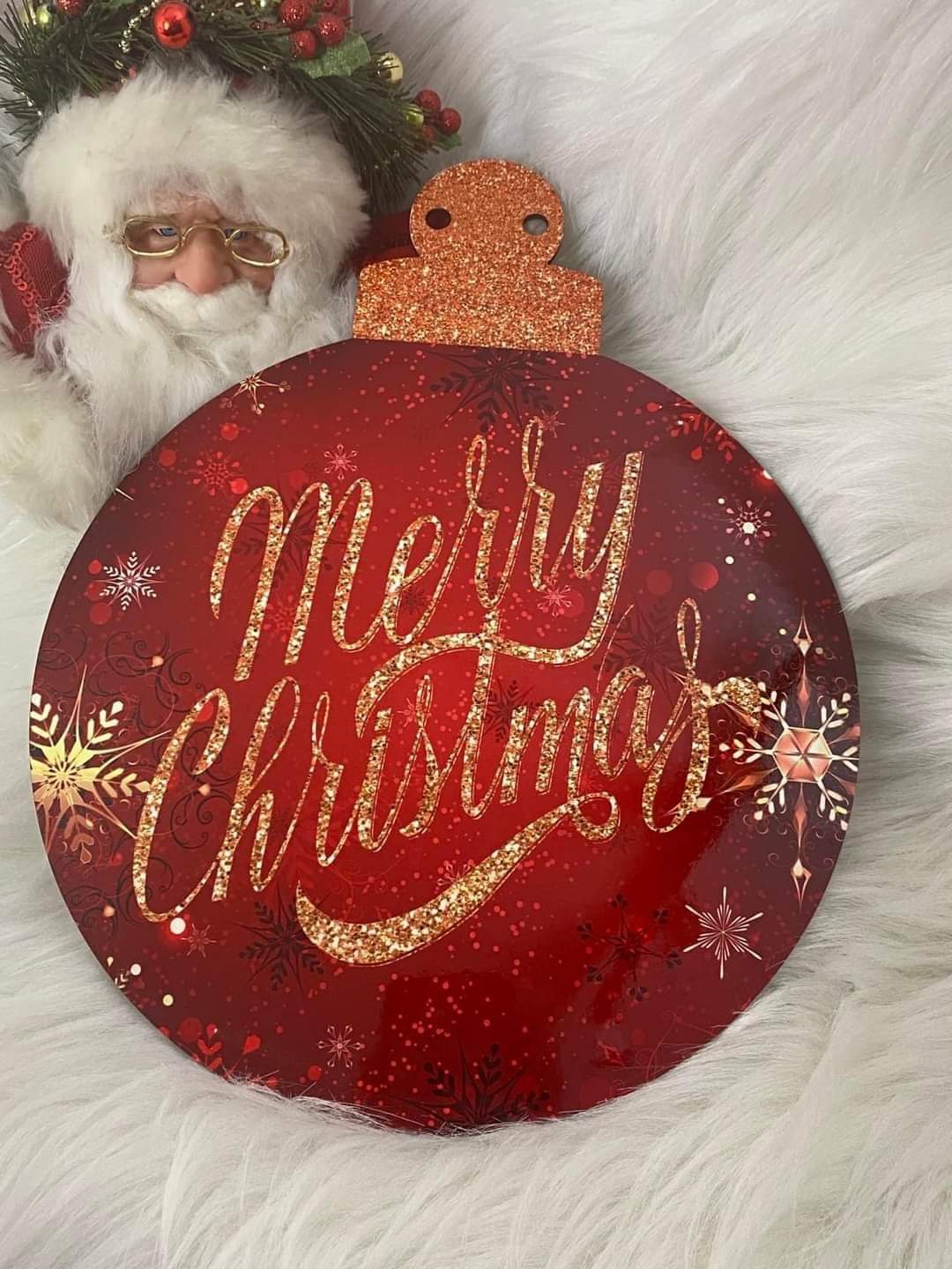 Christmas Ornament Door Hanger