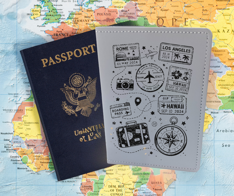 Sublimation Faux Leather Passport Holder