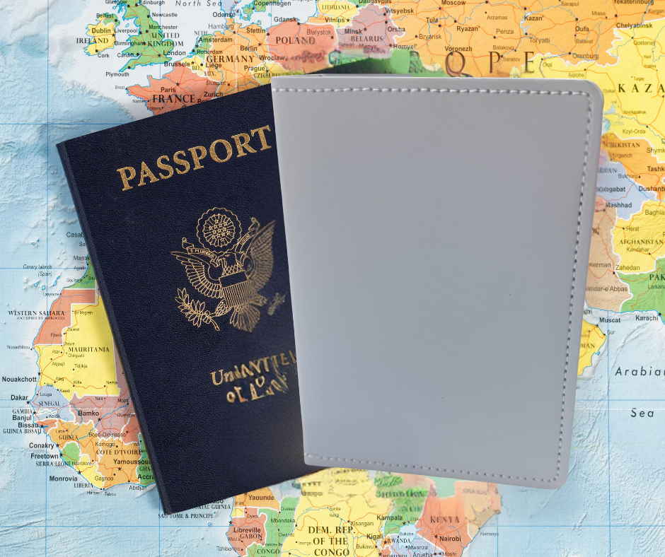 Sublimation Faux Leather Passport Holder