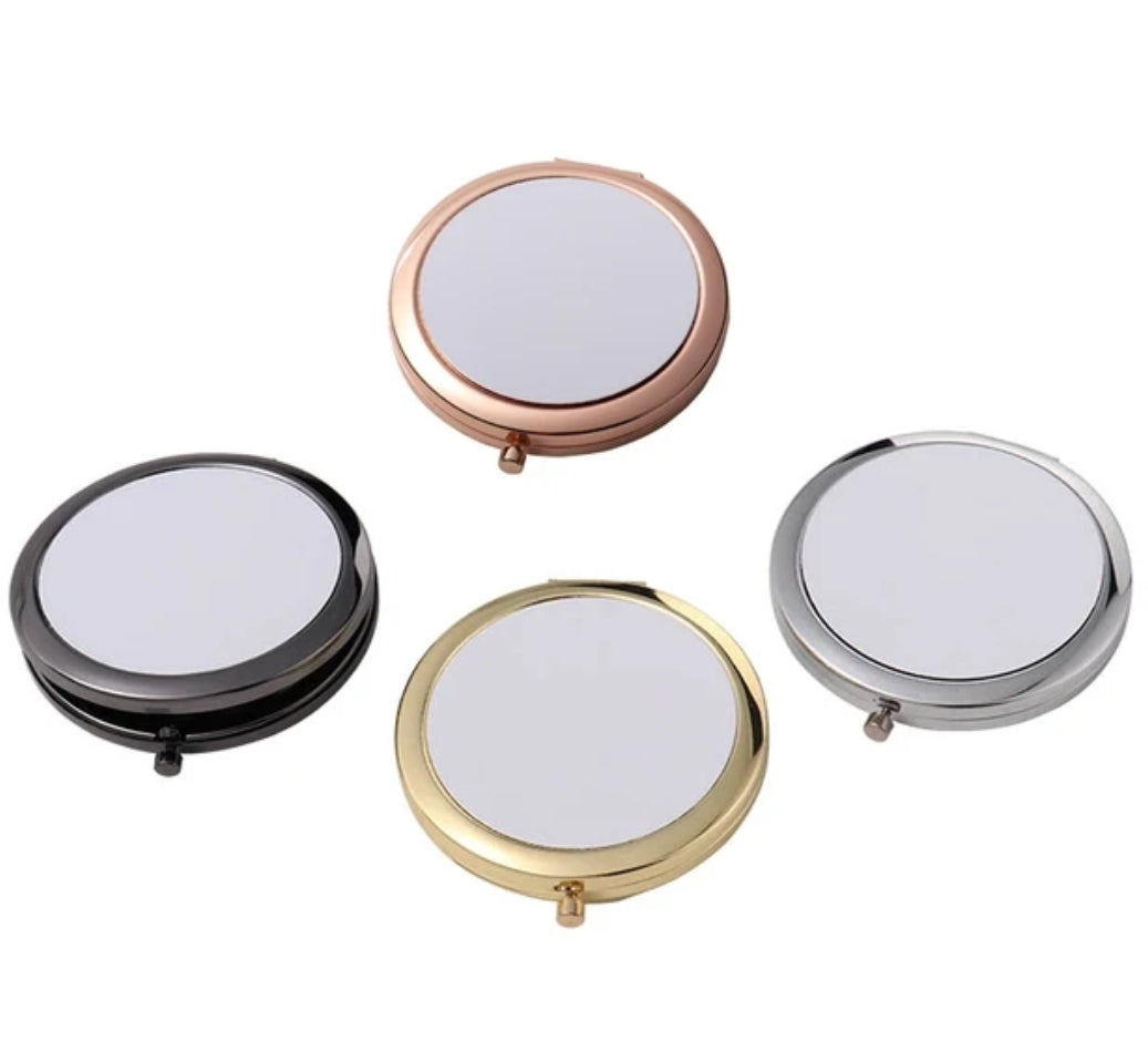 Sublimation Cosmetic Pocket Makeup Mirror in 4 Colors