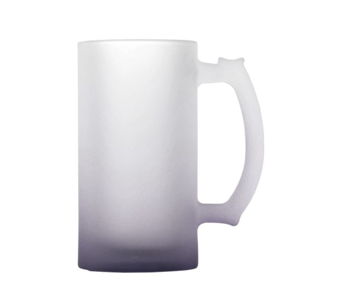 16oz Sublimation Frosted Glass Beer Mug