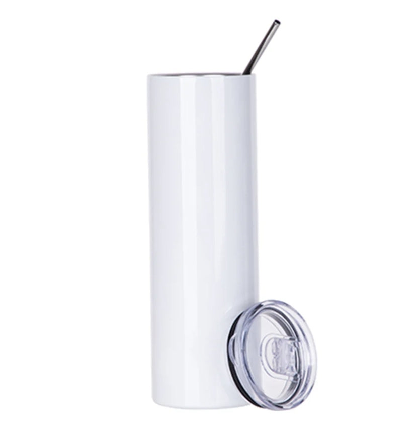 30oz Skinny Straight Sublimation Ready Tumbler