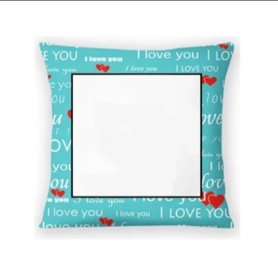 Sublimation &#39;I Love You&#39; Satin 16inch Pillow Cover ONLY