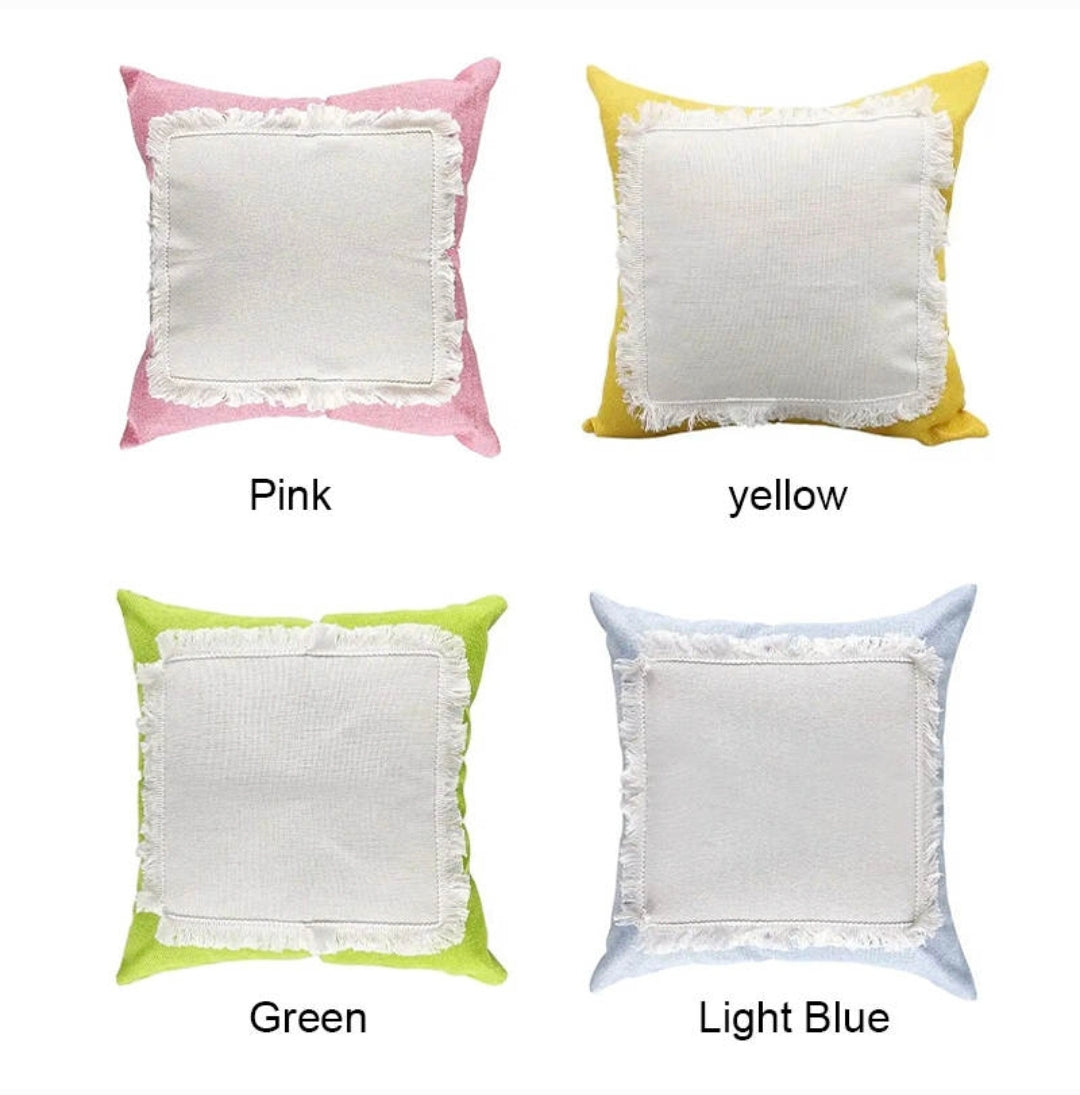 Sublimation Patch Pillow Cover ONLY in Spring Colors