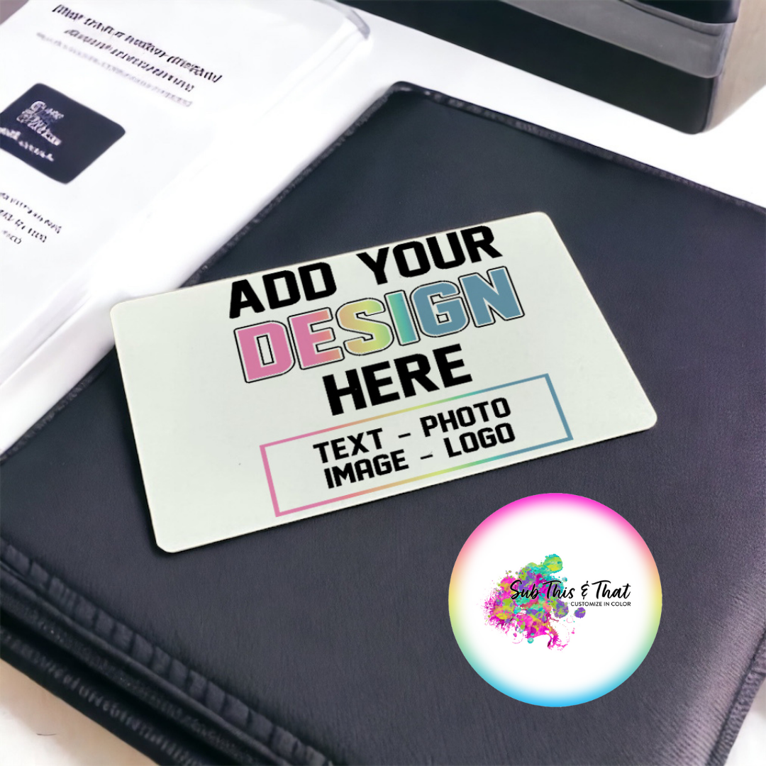 Sublimation Aluminum Business Card