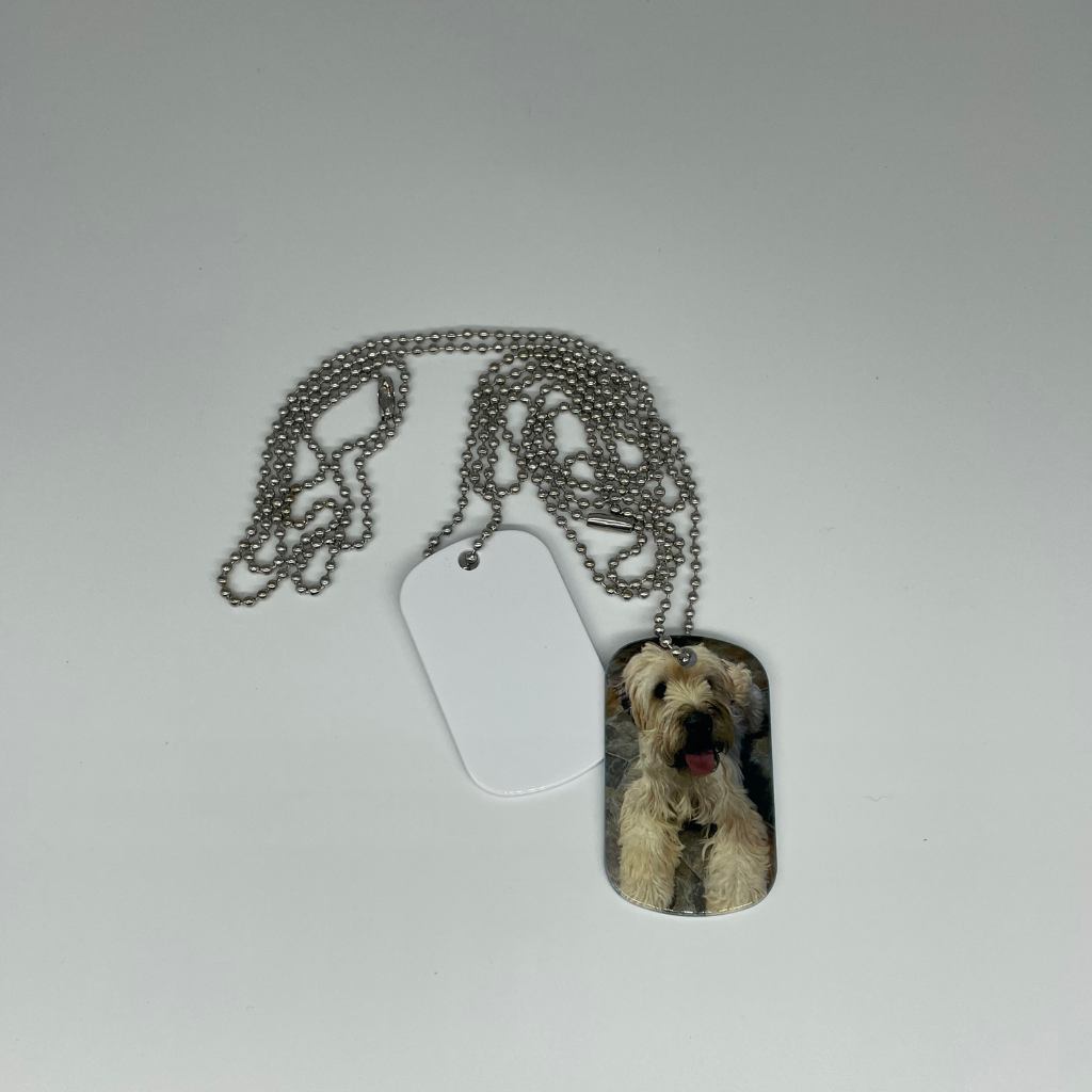 Sublimation Aluminum Dog Tag - Military- Necklace