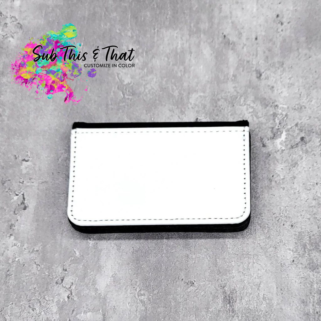 Sublimation Pu Leather Business Card/Credit Card Holder - subthisandthat Sublimation Pu Leather Business Card/Credit Card Holder - subthisandthat