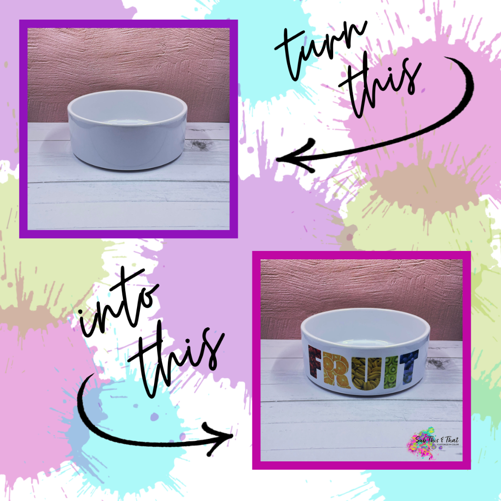 Sublimation Ceramic Pet Bowl
