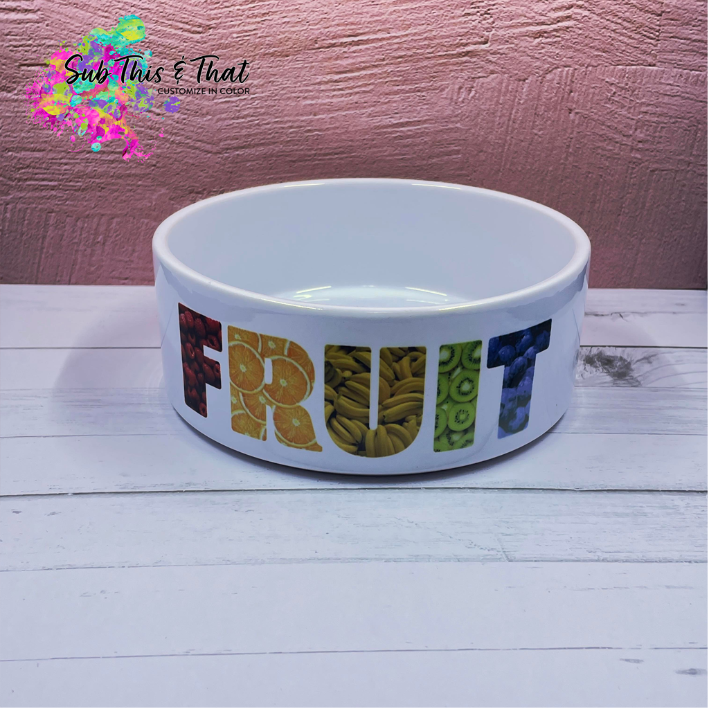 Sublimation Ceramic Pet Bowl