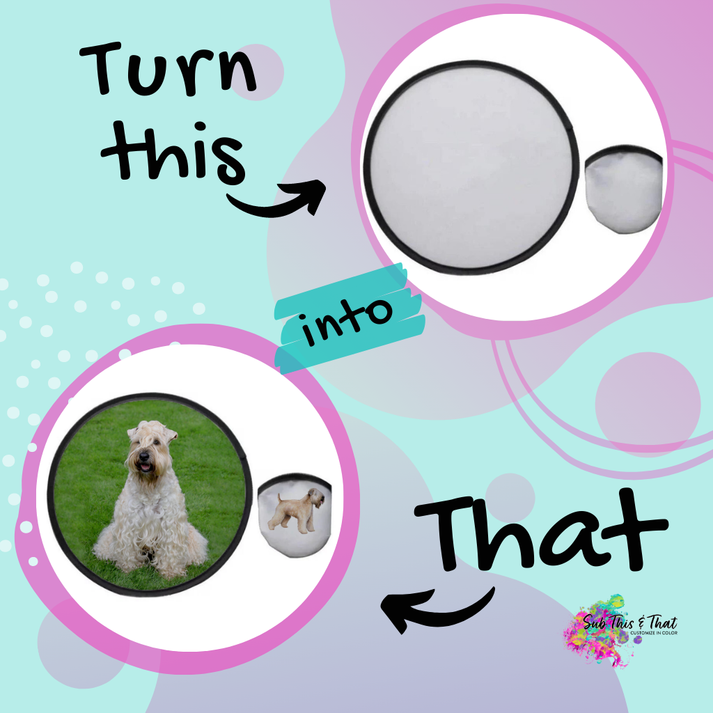 Sublimation Collapsible Mesh Fan - Frisbee