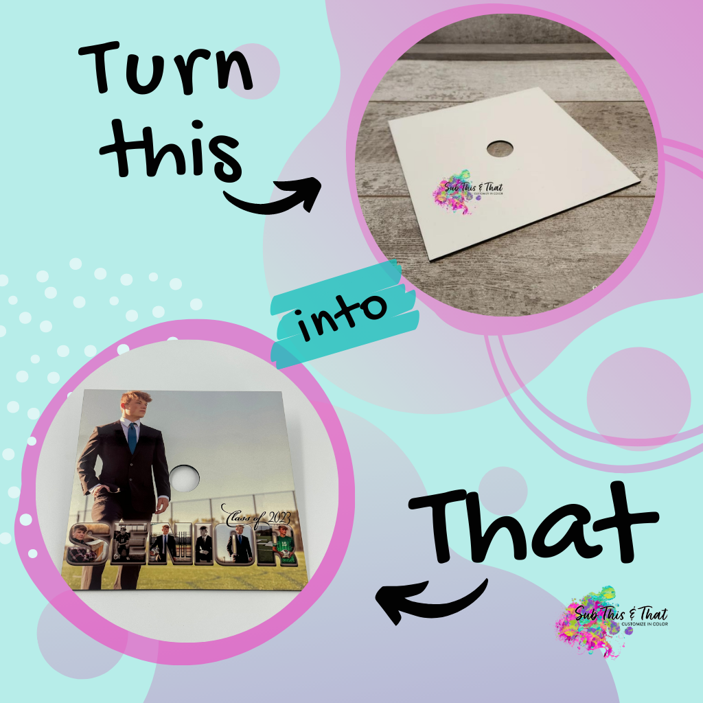 Sublimation Graduation Cap Topper