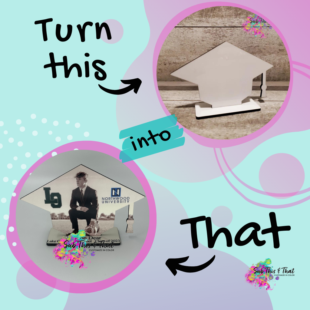 Sublimation MDF Graduation Cap Stand