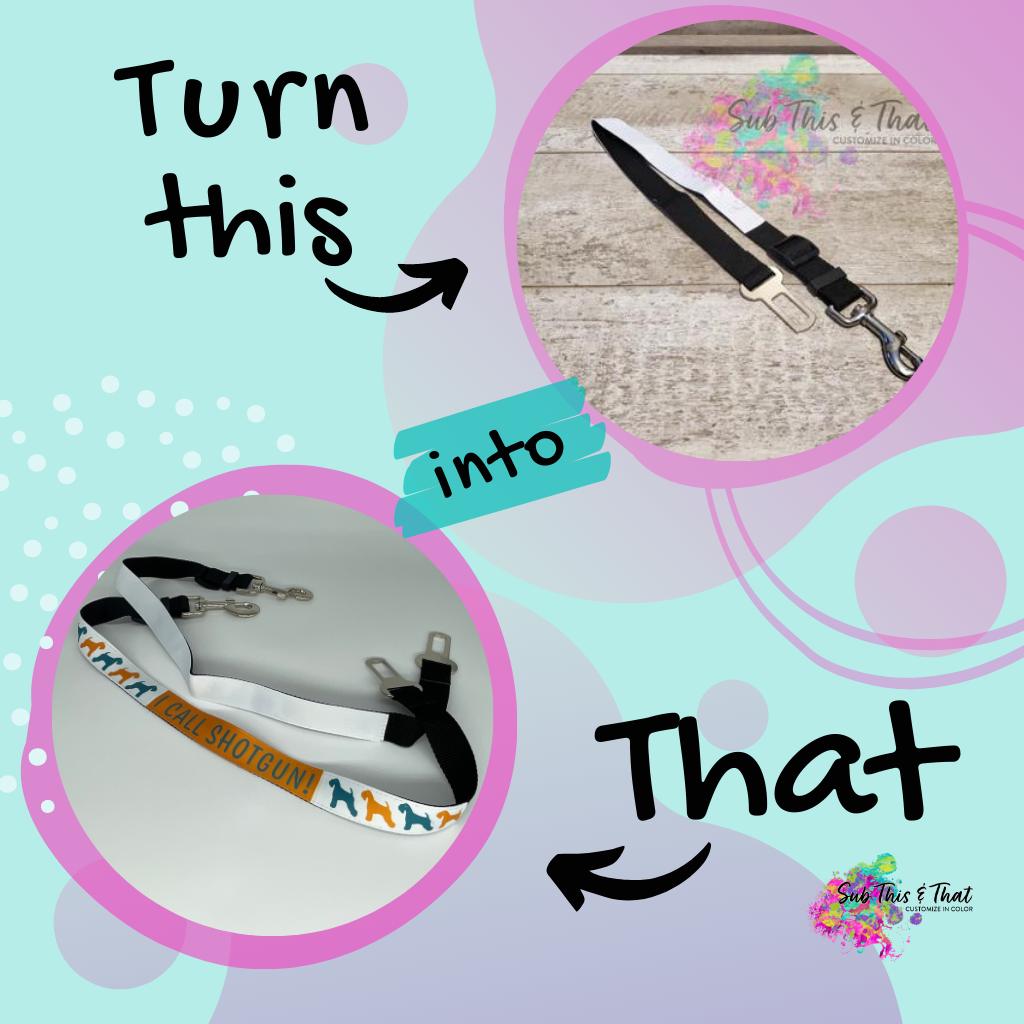 Sublimation Pet Safety Seatbelt