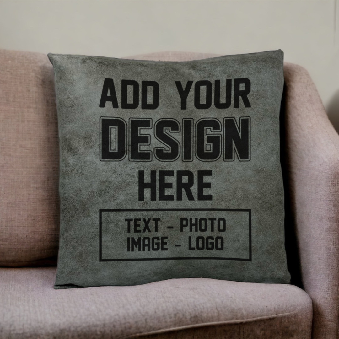 Sublimation Pillow Cover- Faux Leather