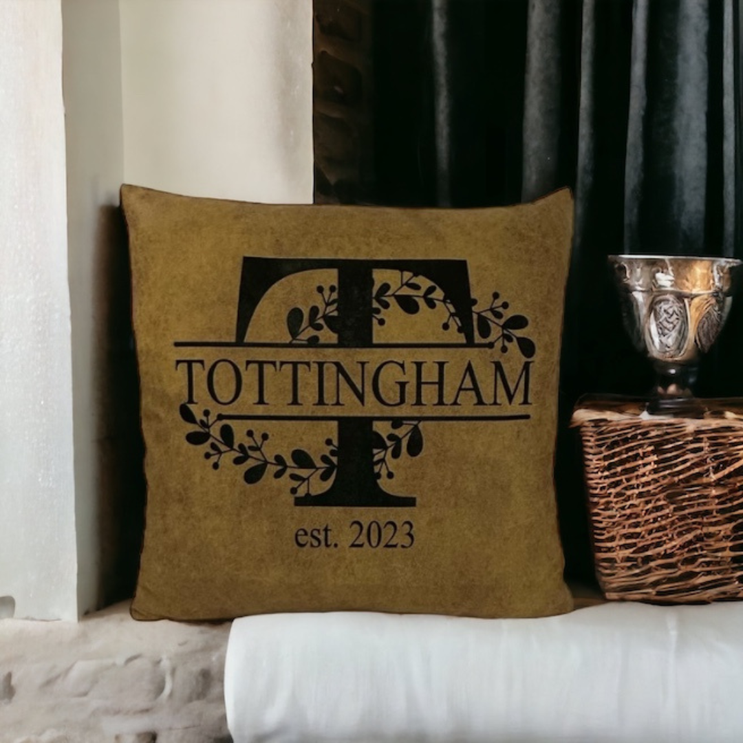 Sublimation Pillow Cover- Faux Leather