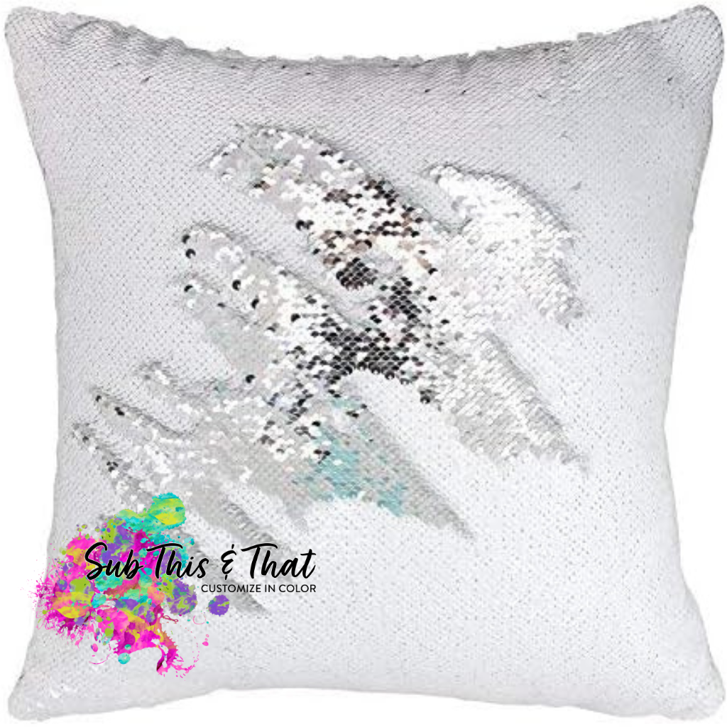 White sequin pillow sales covers