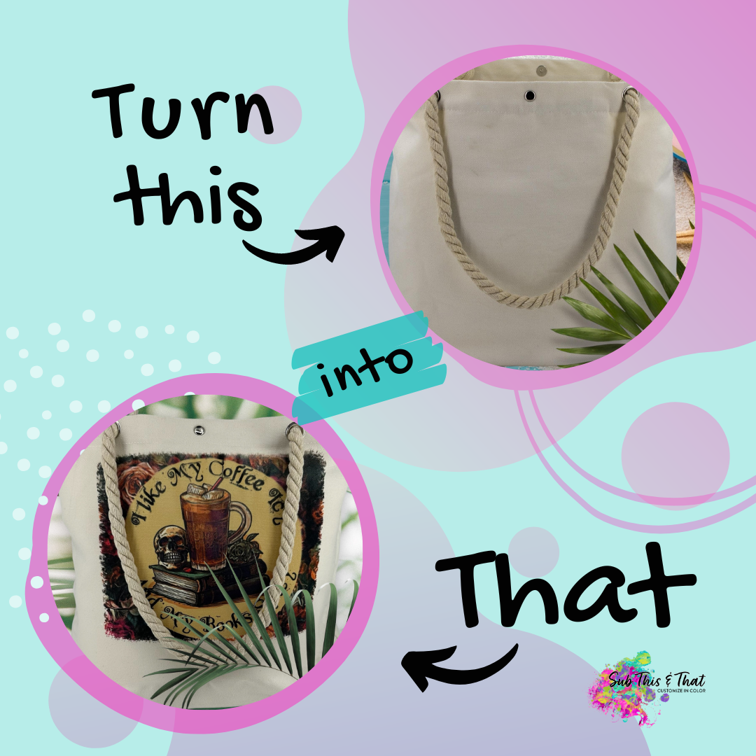 Sublimation Summer Rope Tote