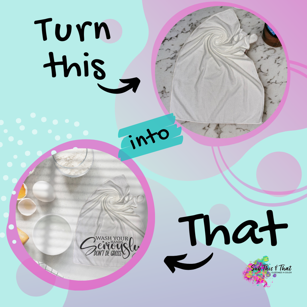 Sublimation Tea Towel Microfiber Towel 15x24 inch