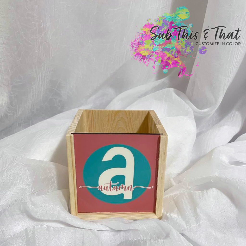 Sublimation Wooden Pencil Holder