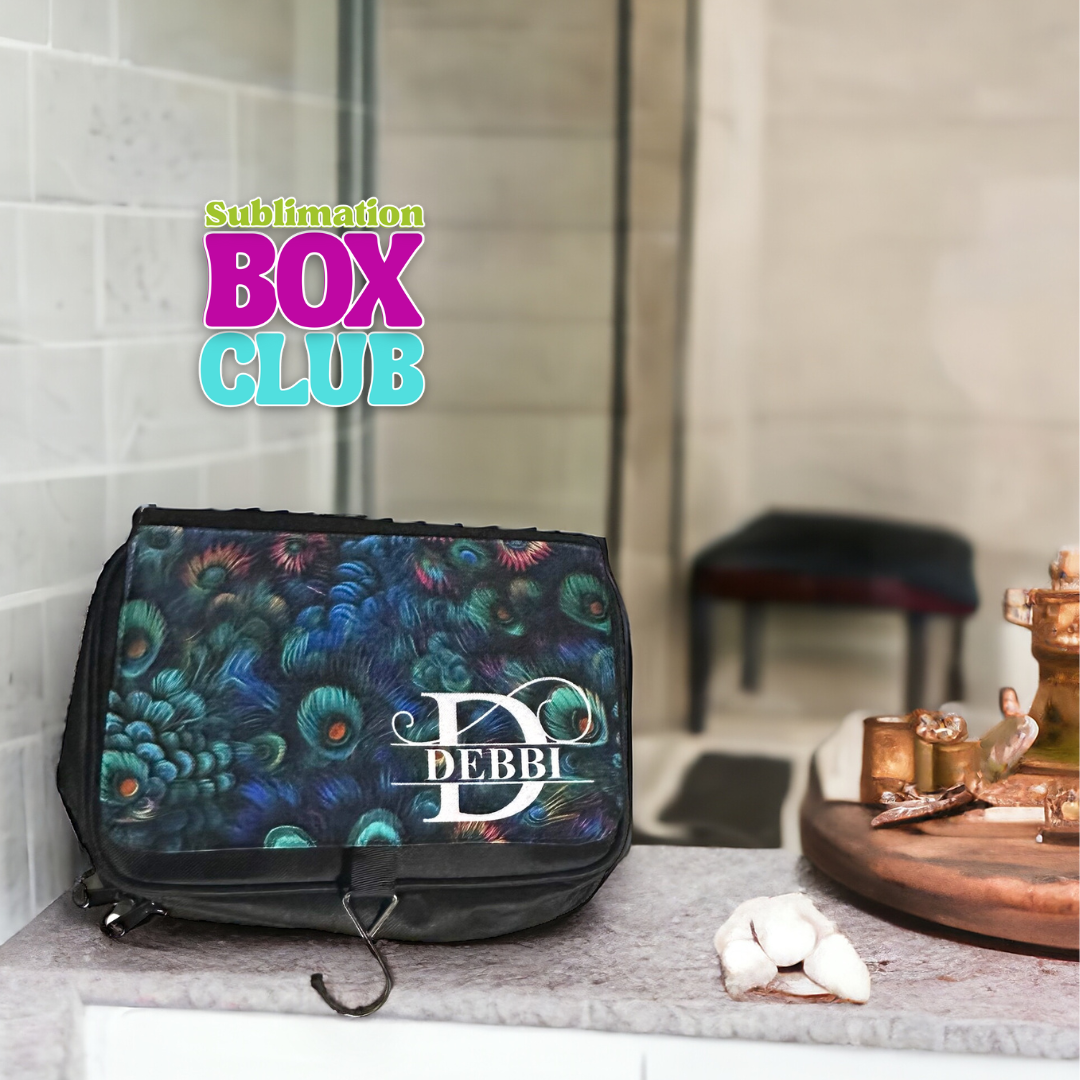 Sublimation Toiletry Cosmetic Hanging Bag