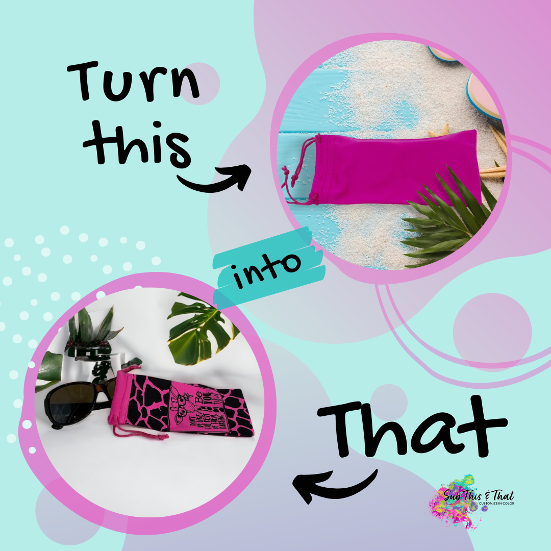 Sublimation Eyeglass/Sunglass pouch