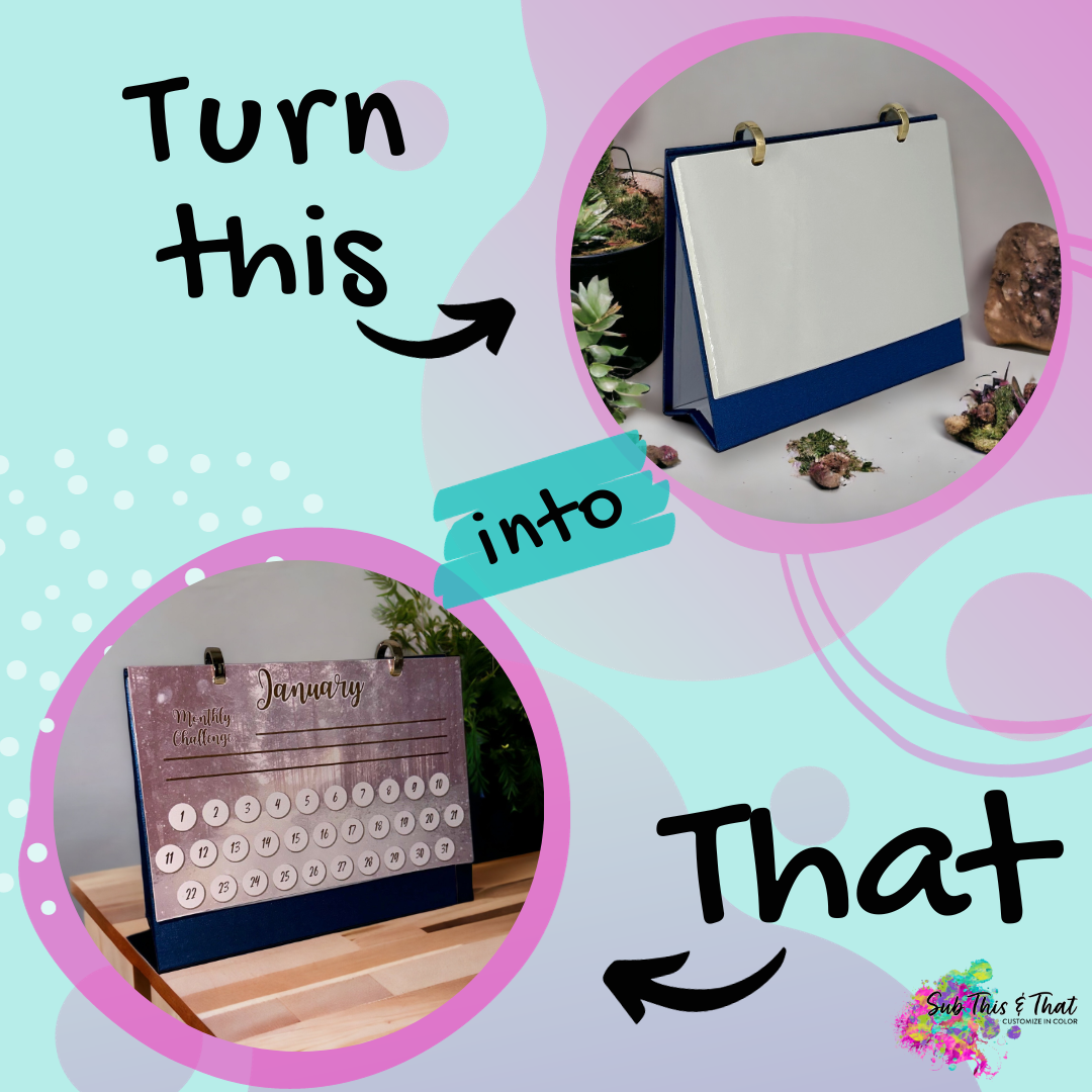 Sublimation Flip Desk Calendar
