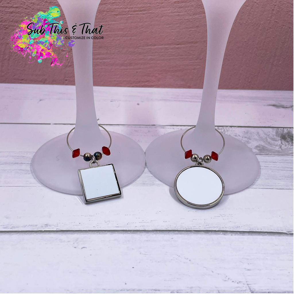 Sublimation Wine Charms