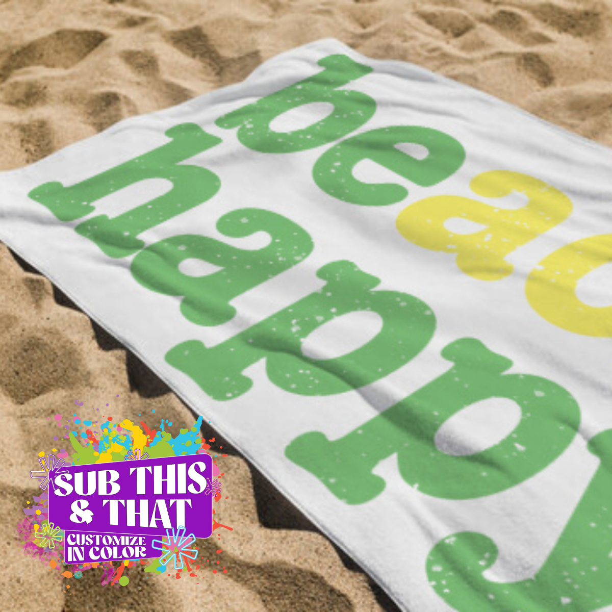 Sublimation Beach Towel – 54x27"