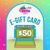 Buy A $40 Gift Card And Receive A $50 Digital Gift Card - Sent Via Email