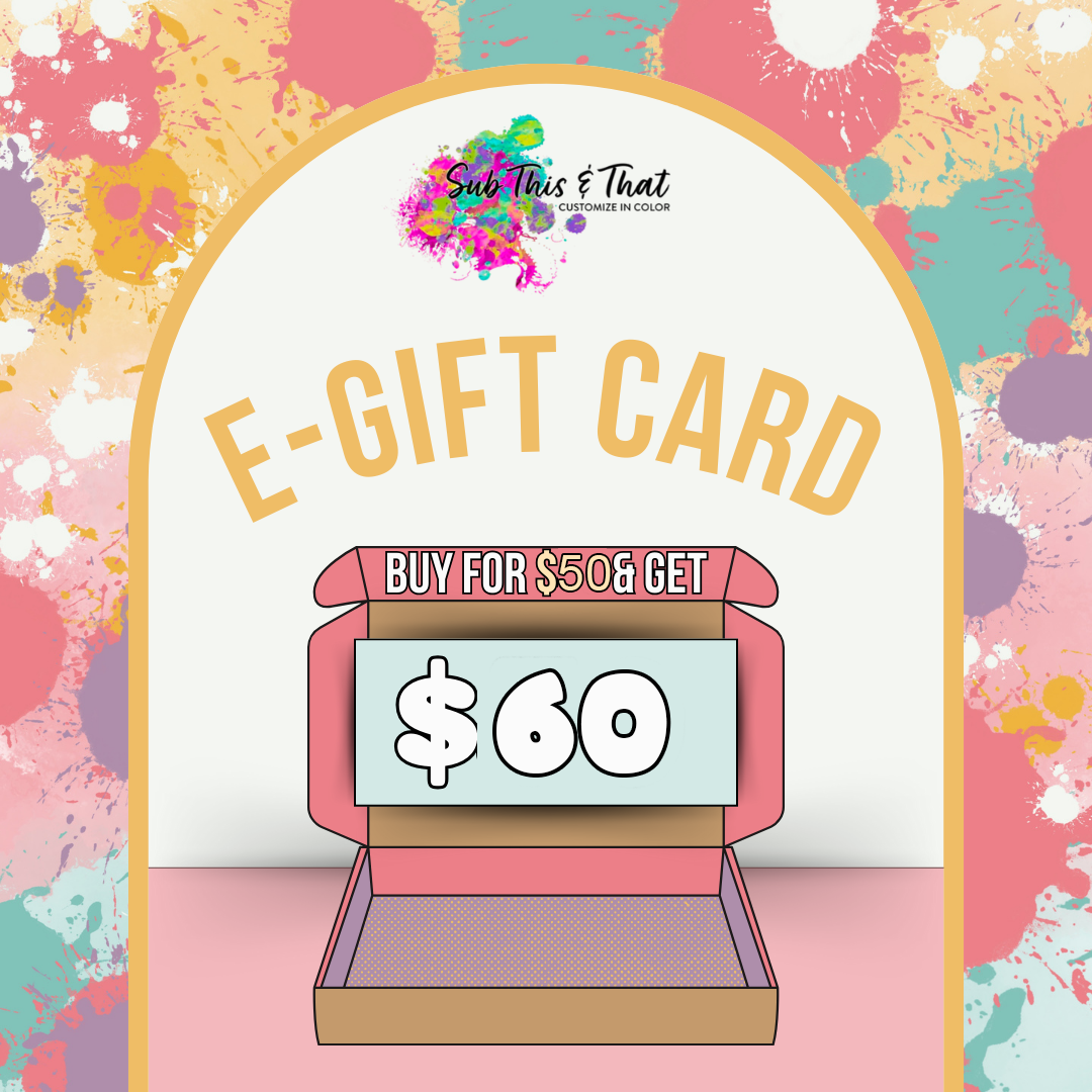 Buy A $50 Gift Card And Receive A $60 Digital Gift Card - Sent Via Email